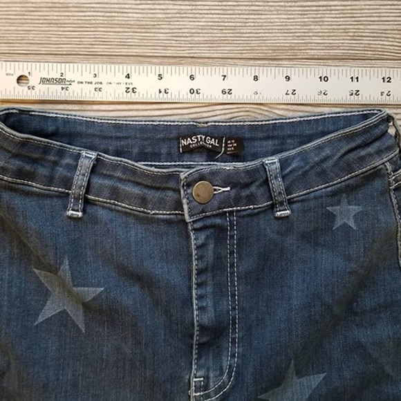Flare Jeans with Stars Women's Size 6 High Rise - Picture 2 of 8